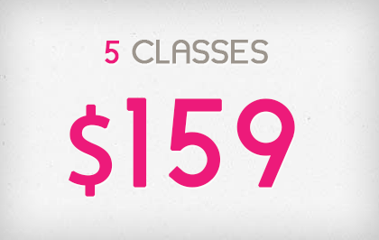 5 Sessions - $139